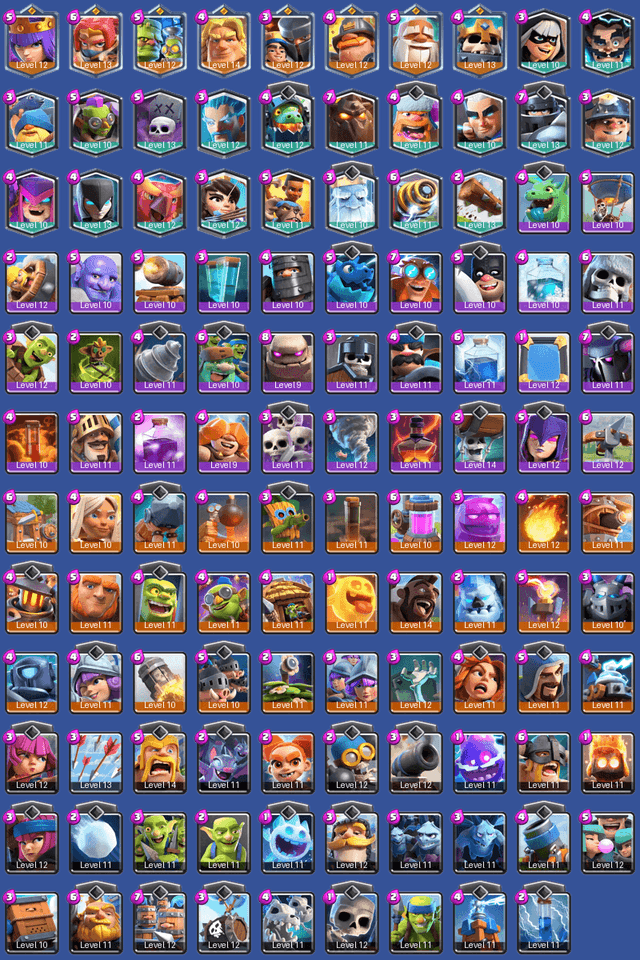 [KT14] | Level 42 | 7061 Trophies | Arena 19 | 119/125 Cards | 1317 Wins | BS Lv.164 | CoC TH7 | 4 Max | 7 Champions | 20 Legendary