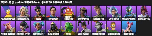 [PC/PSN] | 19 skins | Marge Simpson | Haylee Skye | Robin | Superman | Blinky Fishstick | Snoop Dogg | Killswitch | Lightrider | UNSC Spartan | Full Access