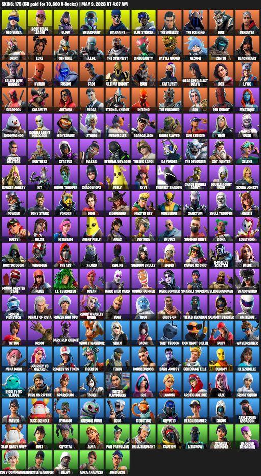 [PC/PSN/XBOX] | 175 skins | Leviathan Axe | OG STW | Neo Versa | Rose Team Leader | Glow | Breakpoint | Warpaint | Blue Striker | The Ageless | Full Access