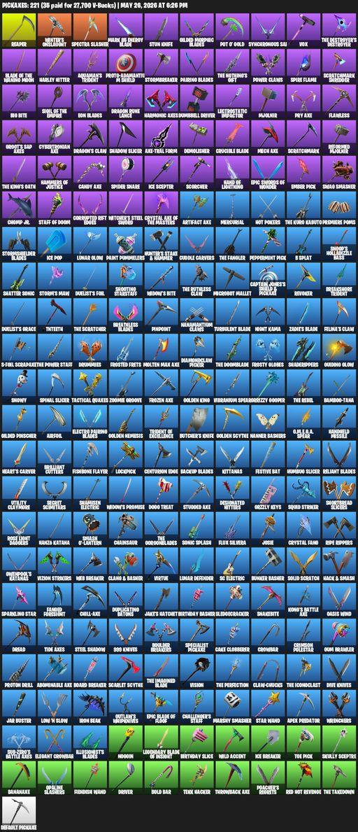 [PC/XBOX] | 209 skins | Travis Scott | Lara Croft | Royale Bomber | Darth Vader | Xander | Rogue Agent | Gear Specialist Maya | Arachne | Full Access
