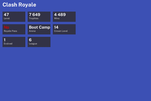 [KT14] | Level 47 | 7649 Trophies | Boot Camp | 4489 Wins | 1 Evol. | BS Lv.84 | CoC TH10 | Full Access
