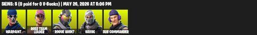 [PC/PSN/XBOX] | 5 skins | 2200 V-bucks | OG STW | Warpaint | Rose Team Leader | Rogue Agent | Havoc | Sub Commander | Instigator | Rose Glow | Full Access