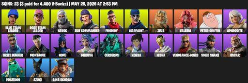 [PC/XBOX] | 23 skins | OG STW | Blue Team Leader | Rose Team Leader | Havoc | Sub Commander | Prodigy | Warpaint | Zeus | Valeria | Peter Griffin | Full Access