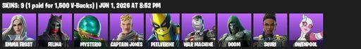 [PC/PSN] | 9 skins | Emma Frost | Felina | Mysterio | Captain Jones | Peelverine | War Machine | Doom | Shuri | Gwenpool | The Doomblade | The Fangler | Full Access