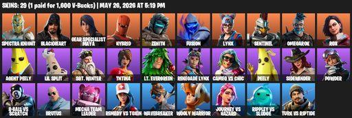 [PC/PSN/XBOX] | 29 skins | Spectra Knight | Blackheart | Gear Specialist Maya | Hybrid | Zenith | Fusion | Lynx | Sentinel | Omegarok | Rox | Full Access