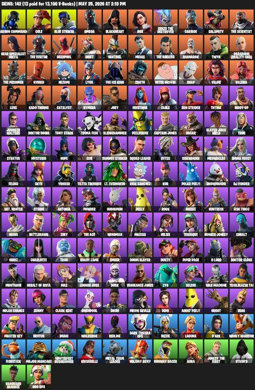 [PC/PSN/XBOX] | 142 skins | Omega | Carbon Commando | Cole | Blue Striker | Blackheart | Rox | Renzo the Destroyer | Carbide | Calamity | Full Access