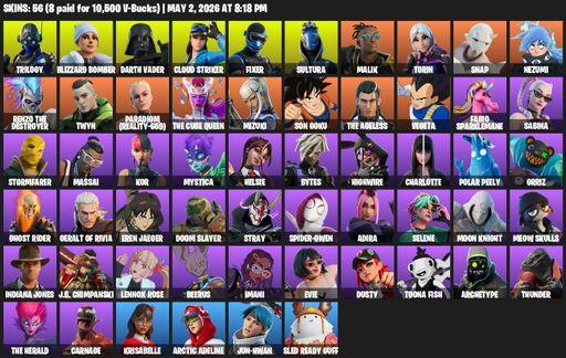 [PC/PSN/XBOX] | 56 skins | Trilogy | Blizzard Bomber | Darth Vader | Cloud Striker | Fixer | Sultura | Malik | Torin | Snap | Nezumi | Full Access