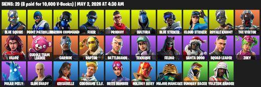 [PC/PSN/XBOX] | 29 skins | Floss | Royale Knight | Blue Squire | Point Patroller | Carbon Commando | Fixer | Prodigy | Sultura | Blue Striker | Full Access