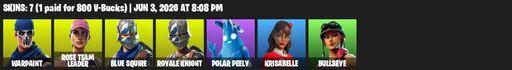 [PC/PSN] | 7 skins | OG STW | Royale Knight | Blue Squire | Warpaint | Rose Team Leader | Polar Peely | Krisabelle | Bullseye | Ol' Woody | Full Access