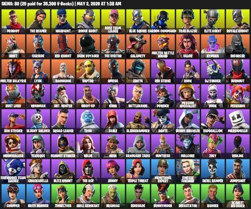 [PC/PSN/XBOX] | 80 skins | Take The L | OG STW | Royale Knight | The Reaper | Elite Agent | Blue Squire | Omega | Prodigy | Warpaint | Rogue Agent | Full Access