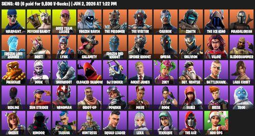 [PC/PSN] | 49 skins | OG STW | Omega | Lara Croft | Mako | Reaper Axe | Warpaint | Psycho Bandit | Rose Team Leader | Frozen Raven | The Prisoner | Full Access