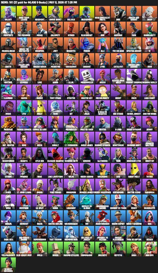 [PC/PSN/XBOX] | 161 skins | Merry Mint Axe | OG STW | Galaxy | Lara Croft | Rose Team Leader | Warpaint | Rogue Agent | Galaxia | Breakpoint | Full Access