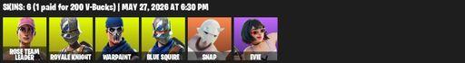 [PC/XBOX] | 6 skins | 1900 V-bucks | Floss | OG STW | Royale Knight | Blue Squire | Mako | Rose Team Leader | Warpaint | Snap | Evie | Ol' Woody | EVA | Full Access