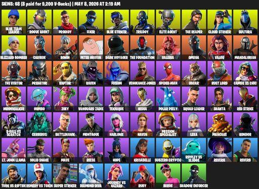 [PC/PSN/XBOX] | 68 skins | Take The L | The Reaper | Elite Agent | Omega | Blue Team Leader | Rogue Agent | Prodigy | Fixer | Blue Striker | Trilogy | Full Access
