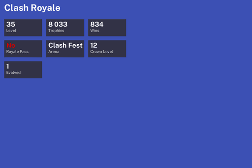 [KT12] | Level 35 | 8033 Trophies | Clash Fest | 834 Wins | 1 Evol. | BS Lv.50 | Full Access