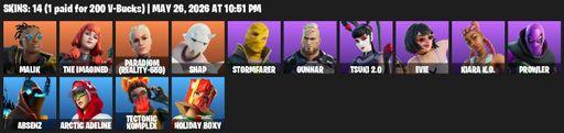 [PC/PSN/XBOX] | 14 skins | Malik | The Imagined | Paradigm (Reality-659) | Snap | Stormfarer | Gunnar | Tsuki 2.0 | Evie | Kiara K.O. | Prowler | Full Access