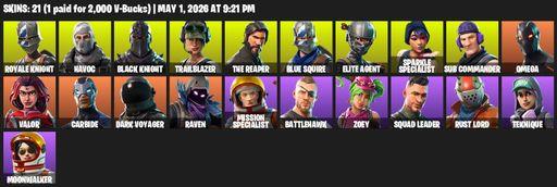 [PC/PSN/XBOX] | 21 skins | Take The L | Floss | Black Knight | Sparkle Specialist | Royale Knight | The Reaper | Elite Agent | Blue Squire | Omega | Full Access