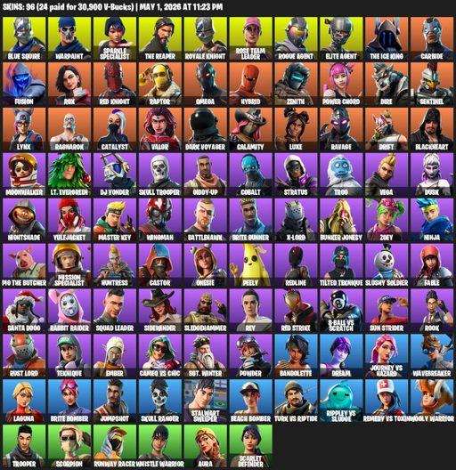 [PC/PSN] | 96 skins | 1000 V-bucks | Floss | Take The L | OG STW | Sparkle Specialist | Royale Knight | The Reaper | Elite Agent | Blue Squire | Omega | Full Access