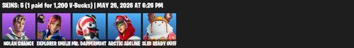 [PC/PSN/XBOX] | 5 skins | Nolan Chance | Explorer Emilie | Mr. Dappermint | Arctic Adeline | Sled Ready Guff | Utility Claymore | The Fangler | Full Access