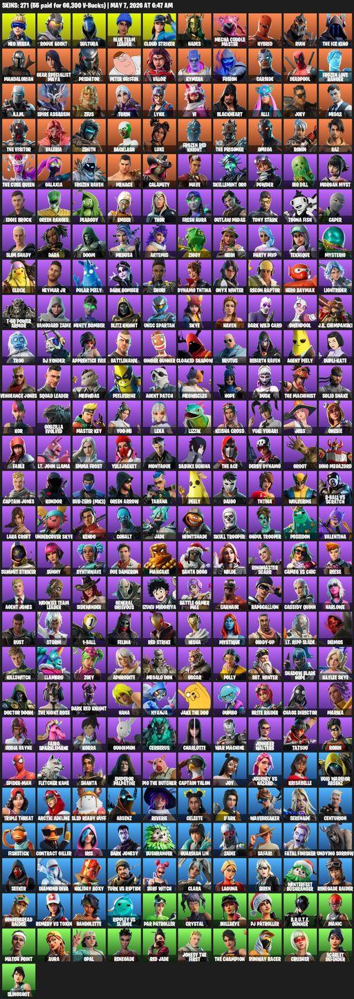 [PC/PSN/XBOX] | 271 skins | Renegade Raider | Omega | Lara Croft | Neo Versa | Rogue Agent | Sultura | Blue Team Leader | Cloud Striker | Hades | Full Access