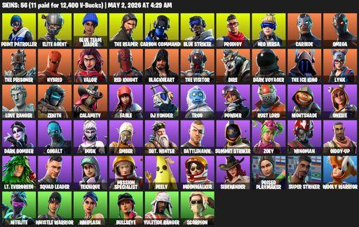 [PC/PSN/XBOX] | 56 skins | Take The L | The Reaper | Elite Agent | Omega | Point Patroller | Blue Team Leader | Carbon Commando | Blue Striker | Full Access