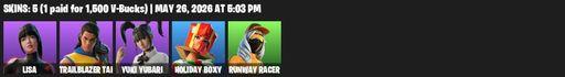 [PC/PSN/XBOX] | 5 skins | LISA | Trailblazer Tai | Yuki Yubari | Holiday Boxy | Runway Racer | The Ashglow Blade | The Destroyer's Destroyer | Full Access