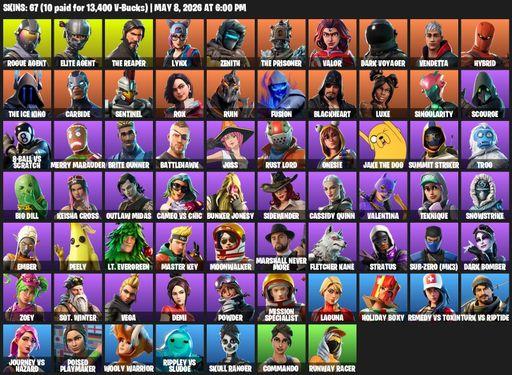 [PC/PSN/XBOX] | 67 skins | Take The L | The Reaper | Elite Agent | Rogue Agent | Lynx | Zenith | The Prisoner | Valor | Dark Voyager | Vendetta | Full Access