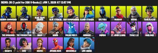 [PC/XBOX] | 26 skins | Carbon Commando | Trilogy | Blue Team Leader | Blue Striker | Sub Commander | Cloud Striker | Sultura | Prodigy | Havoc | Full Access
