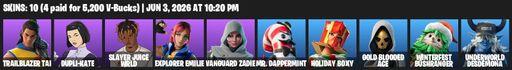 [PC/PSN/XBOX] | 10 skins | Trailblazer Tai | Dupli-Kate | Slayer Juice WRLD | Explorer Emilie | Vanguard Zadie | Mr. Dappermint | Holiday Boxy | Full Access