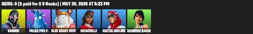 [PC/PSN/XBOX] | 6 skins | Xander | Polar Peely | Sled Ready Guff | Krisabelle | Arctic Adeline | Rainbow Racer | The Destroyer's Destroyer | Full Access