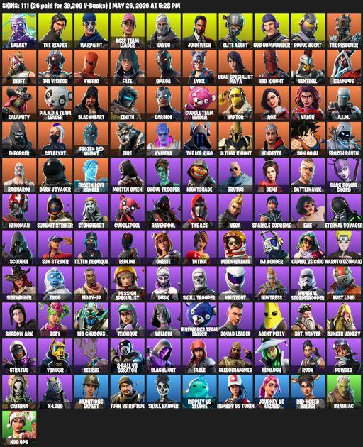 [PC/PSN] | 111 skins | Take The L | OG STW | Galaxy | The Reaper | Elite Agent | Omega | Warpaint | Rose Team Leader | Havoc | John Wick | Full Access