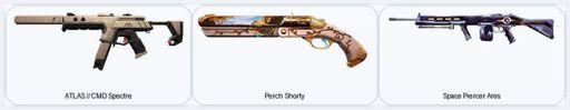 AP | 3 Skins | ATLAS // CMD Spectre / Perch Shorty / Space Piercer Ares | Full Access