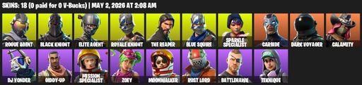 [PC/PSN/XBOX] | 18 skins | Take The L | Floss | Black Knight | Sparkle Specialist | Royale Knight | The Reaper | Elite Agent | Blue Squire | Full Access