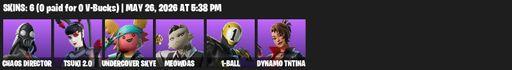 [PC/PSN/XBOX] | 6 skins | Chaos Director | Tsuki 2.0 | Undercover Skye | Meowdas | 1-Ball | Dynamo TNTina | Blade of the Waning Moon | Omni Sword | Full Access