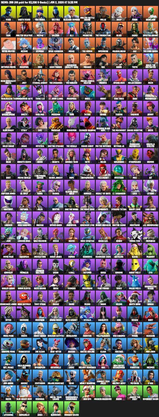 [PC/XBOX] | 255 skins | Lara Croft | Fixer | Darth Vader | Neo Versa | Sultura | Blizzard Bomber | Molten Battle Hound | Malik | Snap | Torin | Full Access