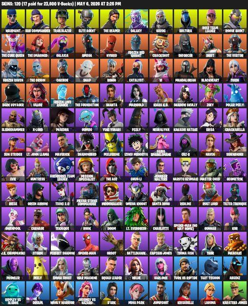 [PC/PSN] | 120 skins | Take The L | OG STW | Galaxy | The Reaper | Elite Agent | Omega | Warpaint | Sub Commander | Trailblazer | Havoc | Sultura | Full Access