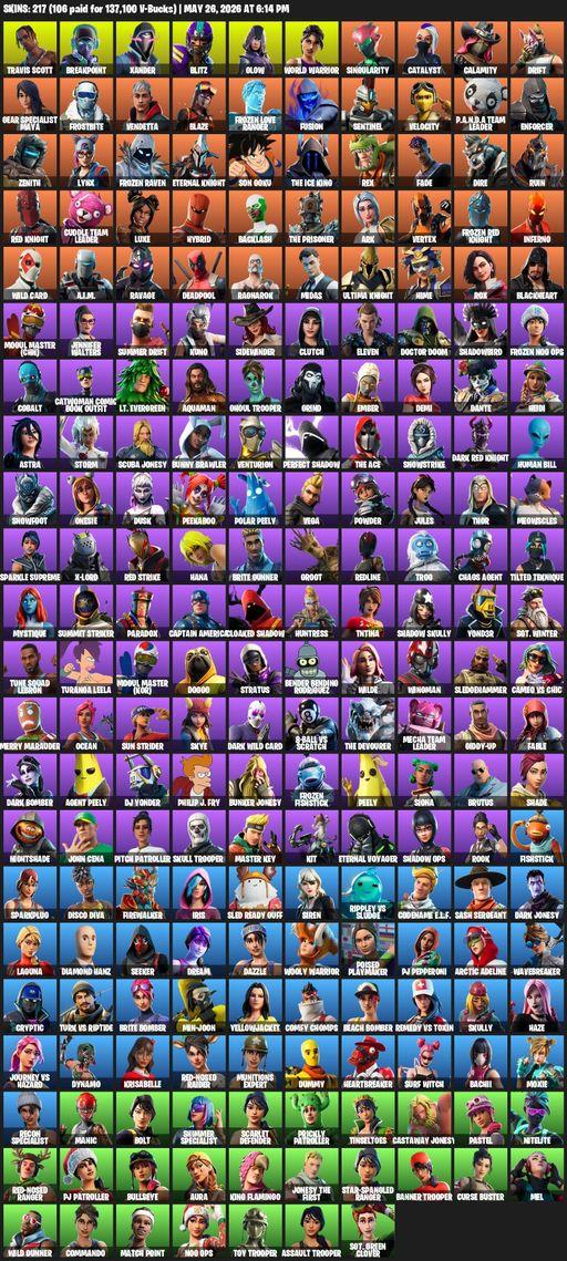 [PC/PSN] | 217 skins | Merry Mint Axe | Travis Scott | Breakpoint | Xander | Blitz | Glow | World Warrior | Singularity | Catalyst | Calamity | Drift | Full Access