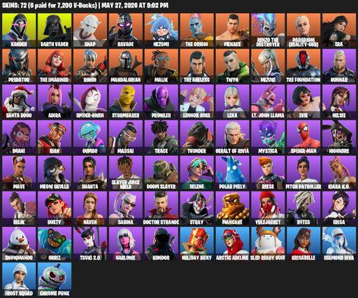 [PC/PSN/XBOX] | 72 skins | Xander | Darth Vader | Snap | Ravage | Nezumi | The Origin | Menace | Renzo the Destroyer | Paradigm (Reality-659) | Era | Full Access