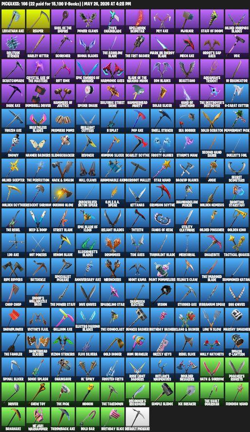 [PC/XBOX] | 120 skins | 700 V-bucks | Leviathan Axe | Lara Croft | Gear Specialist Maya | Menace | Raz | Blaze | Zenith | Kymera | Galaxy Scout | Full Access