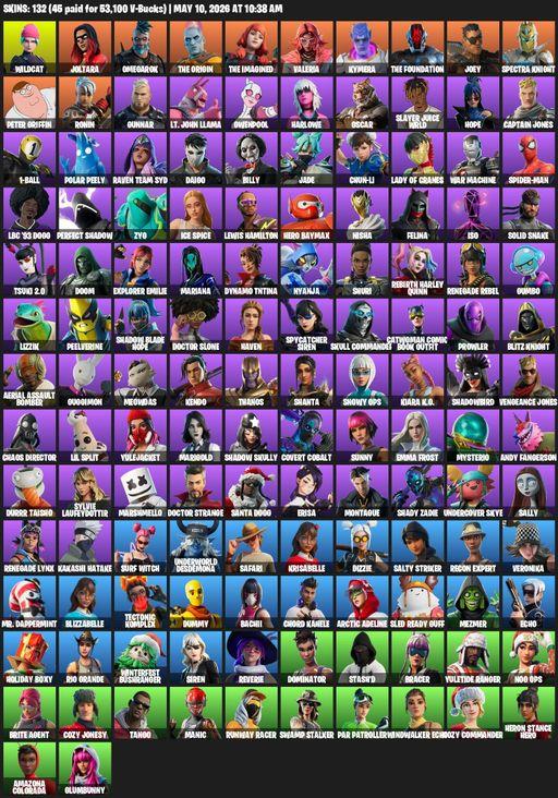 [PC/PSN/XBOX] | 132 skins | Leviathan Axe | Wildcat | Joltara | Omegarok | The Origin | The Imagined | Valeria | Kymera | The Foundation | Joey | Full Access