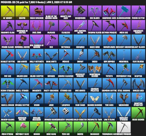 [PC/XBOX] | 101 skins | 750 V-bucks | OG STW | IKONIK | Prodigy | Trilogy | Rose Team Leader | John Wick | Xander | Warpaint | Carbon Commando | Full Access