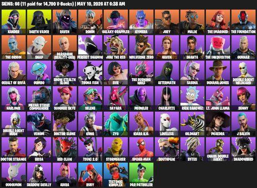 [PC/PSN] | 66 skins | Xander | Darth Vader | Raven | Ronin | Galaxy Grappler | Kymera | Joey | Malik | The Imagined | The Foundation | The Origin | Full Access