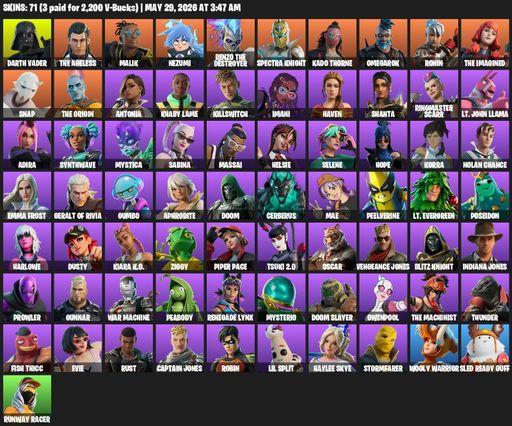 [PC/PSN/XBOX] | 71 skins | Darth Vader | The Ageless | Malik | Nezumi | Renzo the Destroyer | Spectra Knight | Kado Thorne | Omegarok | Ronin | Full Access