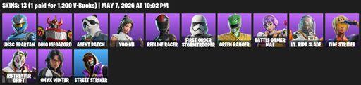 [PC/PSN/XBOX] | 13 skins | UNSC Spartan | Dino Megazord | Agent Patch | Yoo-mi | Redline Racer | First Order Stormtrooper | Green Ranger | Full Access