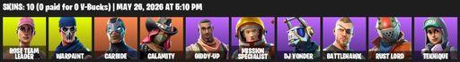 [PC/PSN] | 10 skins | OG STW | Rose Team Leader | Warpaint | Carbide | Calamity | Giddy-up | Mission Specialist | DJ Yonder | Battlehawk | Rust Lord | Full Access