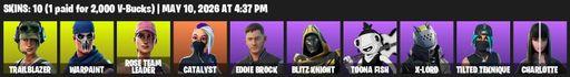 [PC] | 10 skins | OG STW | Trailblazer | Warpaint | Rose Team Leader | Catalyst | Eddie Brock | Blitz Knight | Toona Fish | X-Lord | Tilted Teknique | Full Access