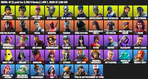 [PC] | 47 skins | Floss | Take The L | OG STW | Sparkle Specialist | Royale Knight | The Reaper | Elite Agent | Blue Squire | Omega | Trailblazer | Full Access
