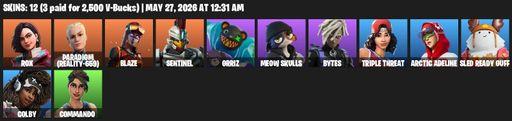 [PC/PSN] | 12 skins | Rox | Paradigm (Reality-659) | Blaze | Sentinel | Grriz | Meow Skulls | Bytes | Triple Threat | Arctic Adeline | Sled Ready Guff | Full Access