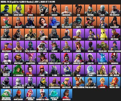 [PC/XBOX] | 76 skins | Fixer | Rogue Agent | Hybrid | Dire | Sorana | Ragnarok | Luxe | Sentinel | A.I.M. | The Scientist | Singularity | Vendetta | Full Access