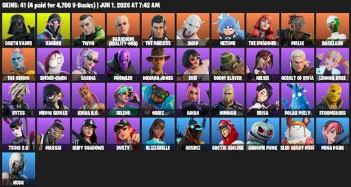 [PC/PSN] | 41 skins | Darth Vader | Xander | Twyn | Paradigm (Reality-659) | The Ageless | Snap | Nezumi | The Imagined | Malik | Backlash | Full Access